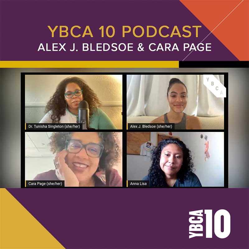 YBCA 10 Podcast: Alex J. Bledsoe & Cara Page
