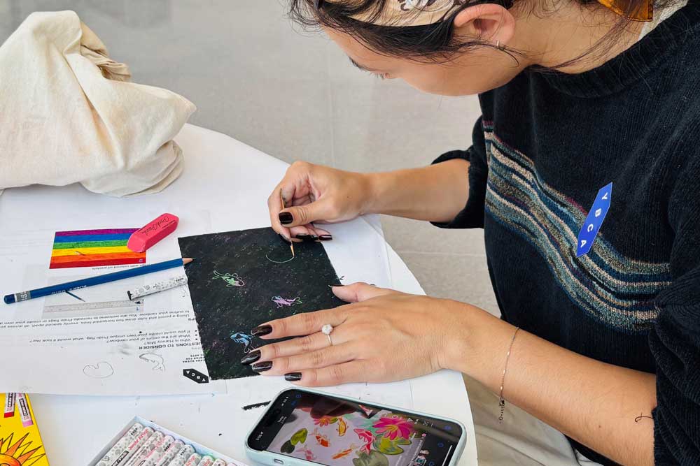 Free Art Workshop: Scratch Art Portrait