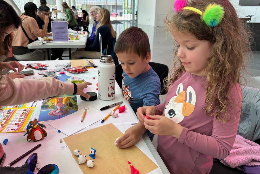 Free Art Workshop: Rainbow Clay Art